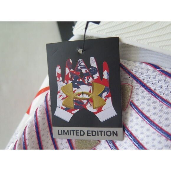 Under Armour Blur 1360947 Mens Sz XL Multi GlueGrip Football Skill Player Gloves - Picture 4 of 7